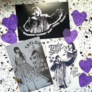 Eras Tour Postcards ( with stickers and bracelets)
